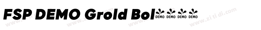FSP DEMO Grold Bol字体转换 FSP DEMO Grold Bol字体转换